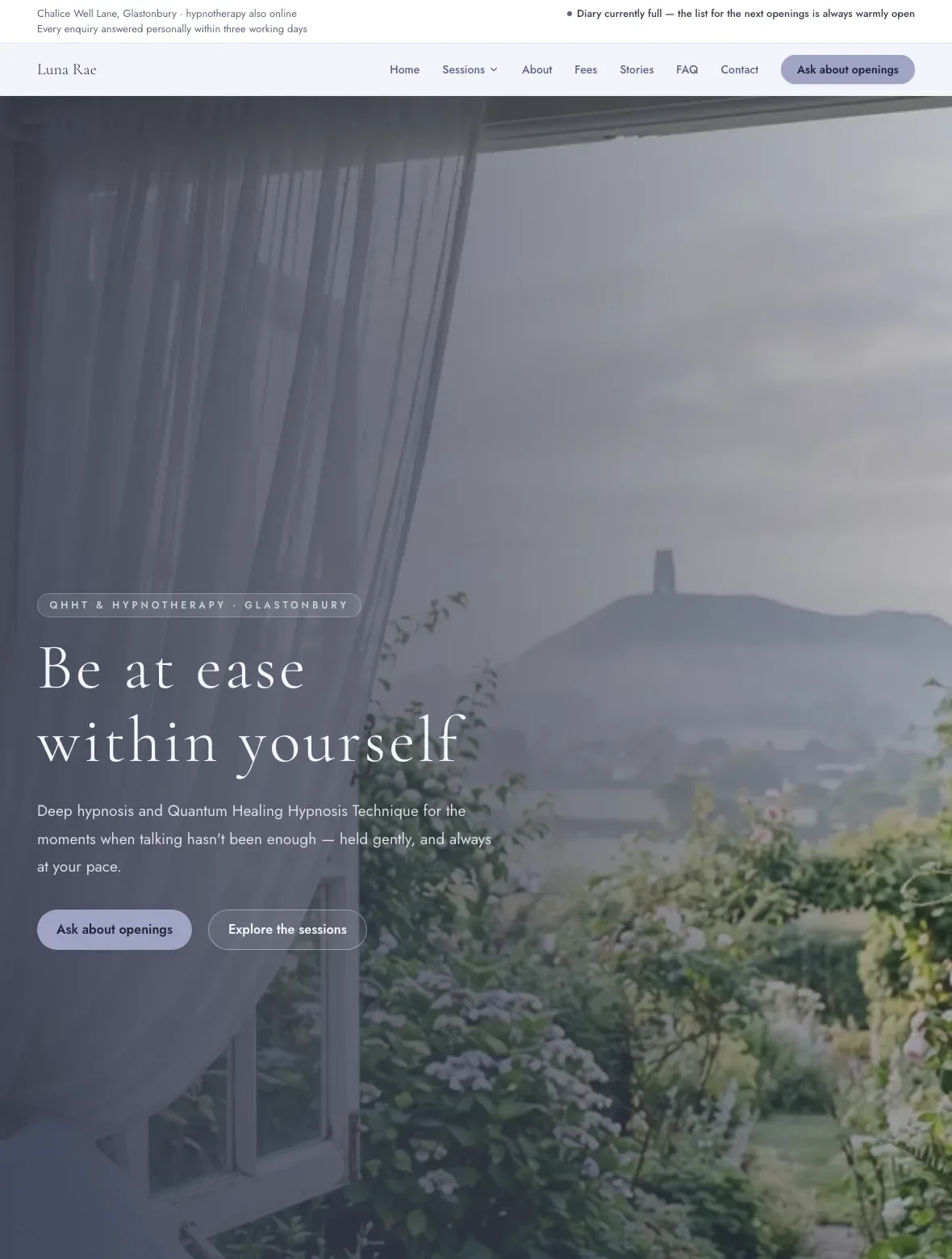 The Ethereal template — homepage on desktop and mobile