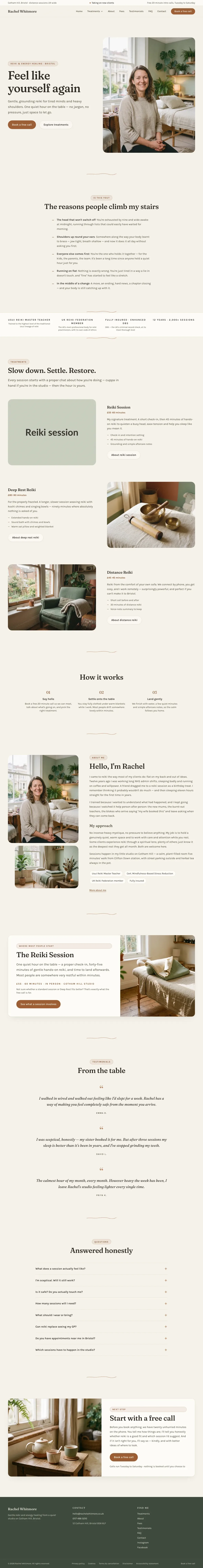 The full Grounded homepage
